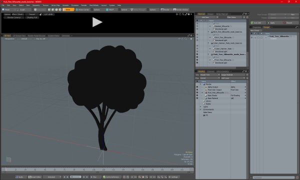 Fruit Tree Silhouette
