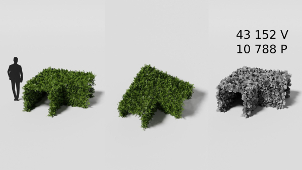 Garden boxwood set v4