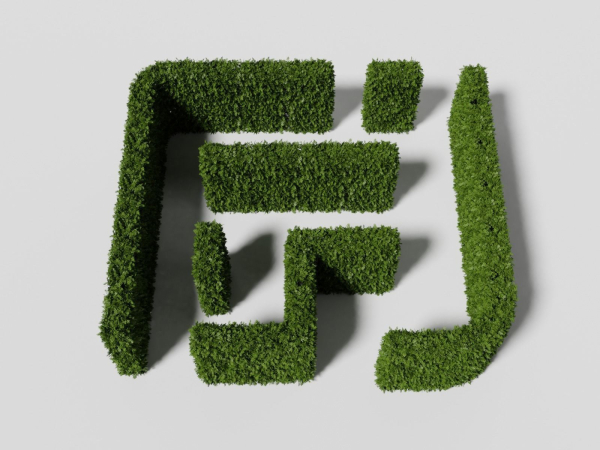 Garden boxwood set v4