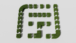 Garden boxwood set v4