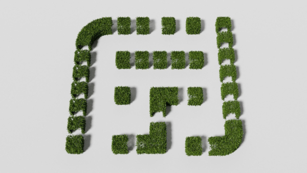 Garden boxwood set v4