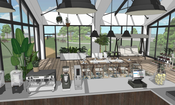 Garden restaurant