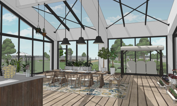 Garden restaurant