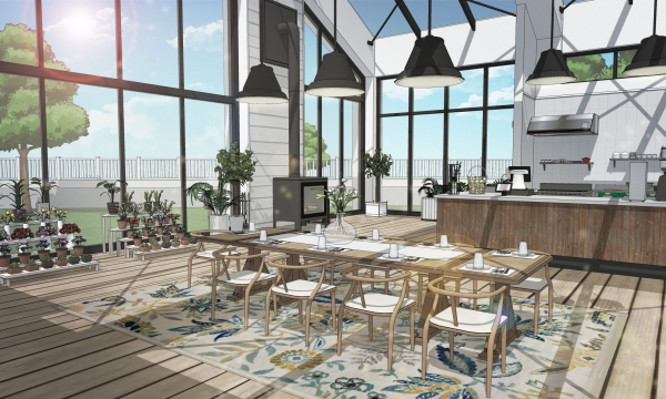 Garden restaurant