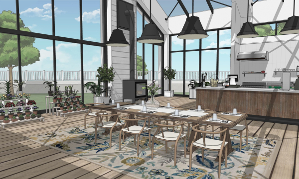 Garden restaurant