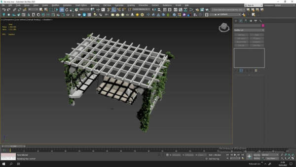 Garden swing Gazebo Pergola 3D model