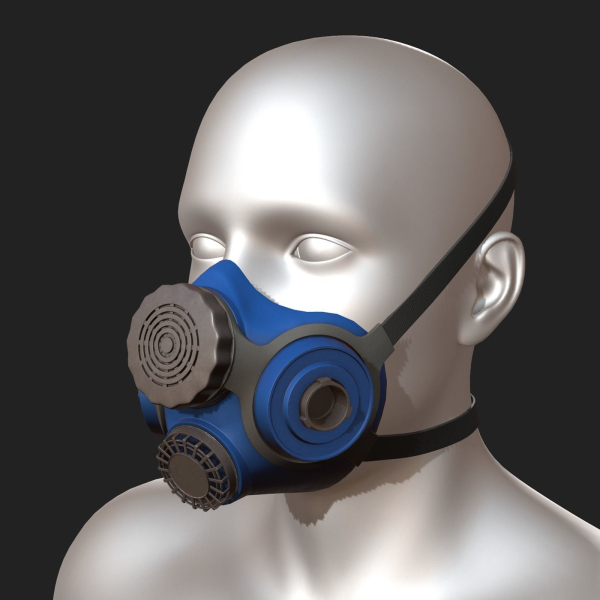 Gas mask respirator scifi military futuristic technology