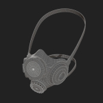 Gas mask respirator scifi military futuristic technology