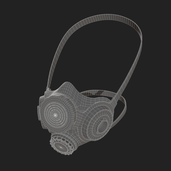 Gas mask respirator scifi military futuristic technology