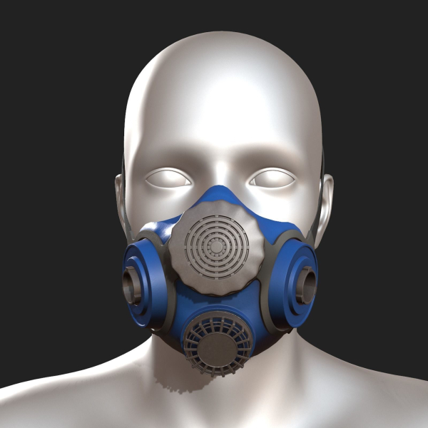 Gas mask respirator scifi military futuristic technology