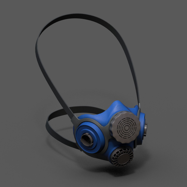 Gas mask respirator scifi military futuristic technology