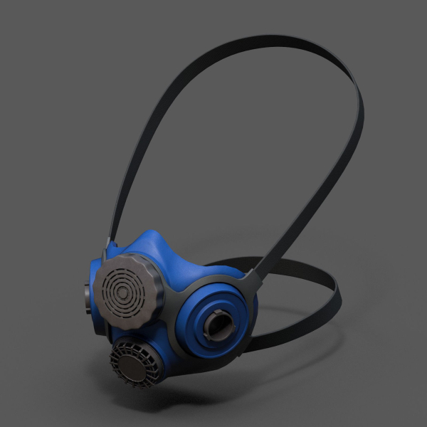 Gas mask respirator scifi military futuristic technology