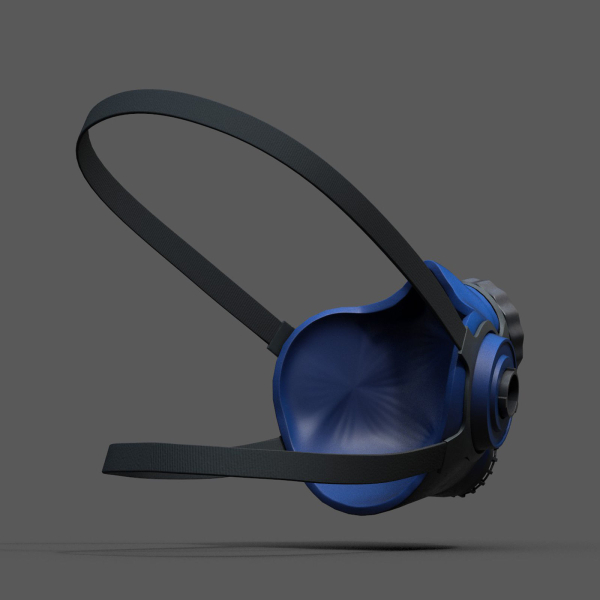 Gas mask respirator scifi military futuristic technology