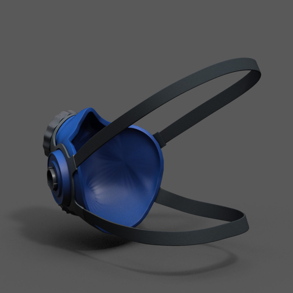 Gas mask respirator scifi military futuristic technology