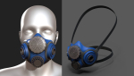 Gas mask respirator scifi military futuristic technology