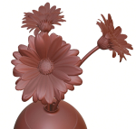 Gerberas in the sphere vase