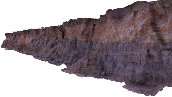 Gigantic Cliff - Low and High Poly Versions