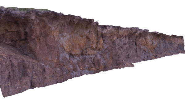Gigantic Cliff - Low and High Poly Versions