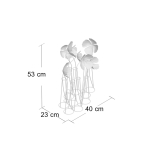 Gold Metal Flower Sculpture