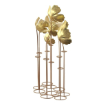 Gold Metal Flower Sculpture