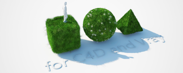 Grass Kit III for C4D and Vray 3
