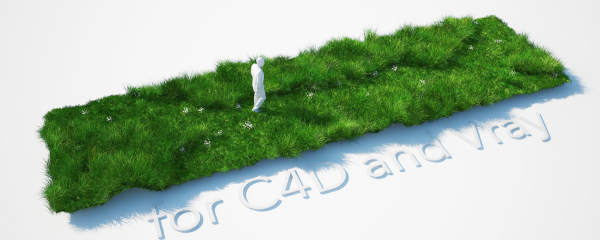 Grass Kit III for C4D and Vray 3