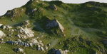 Grass Map Mountains