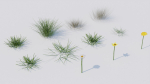 Grass set in circle