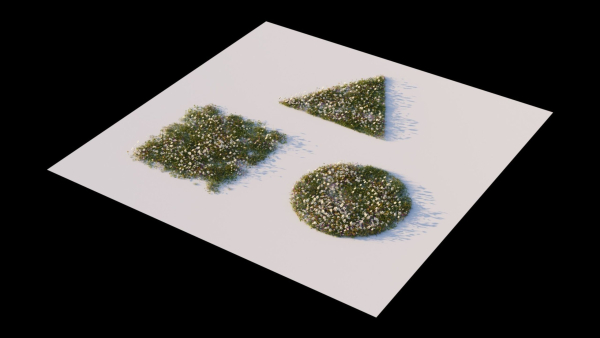 Grass setup - Chaos scatter for Cinema 4D and Corona