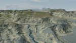 Grassy Hills Mountains Landscape