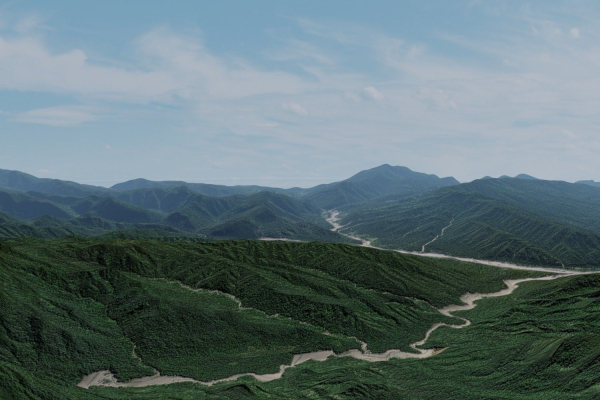 Grassy Hills Mountains Landscape - South America