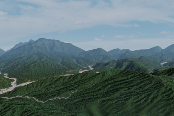Grassy Hills Mountains Landscape - South America
