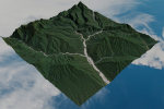 Grassy Hills Mountains Landscape - South America