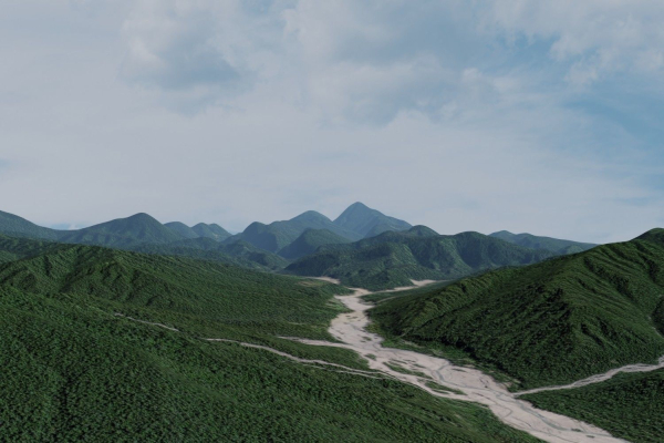 Grassy Hills Mountains Landscape - South America