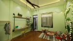 Green Apartment For 1 Person With Bathroom And Balcony