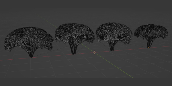 Green Bushes collection vol 193-Blender