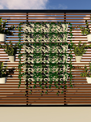 green-louver-wall-3d-model-322053f6c6