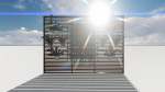 GREEN LOUVER WALL