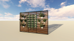 GREEN LOUVER WALL