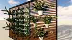 GREEN LOUVER WALL