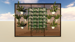 GREEN LOUVER WALL