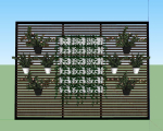 GREEN LOUVER WALL