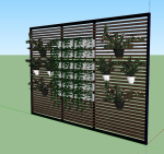 GREEN LOUVER WALL