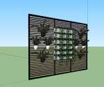 GREEN LOUVER WALL