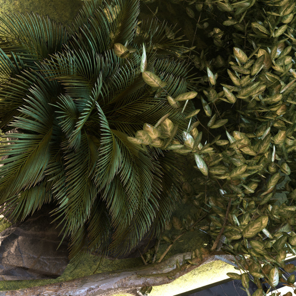green wall set 044