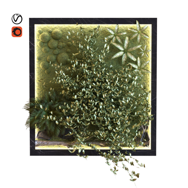 green wall set 044