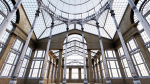 Greenhouse ornate building with glass roof