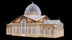 Greenhouse ornate building with glass roof