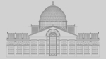 Greenhouse ornate building with glass roof