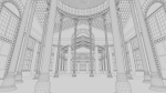 Greenhouse ornate building with glass roof